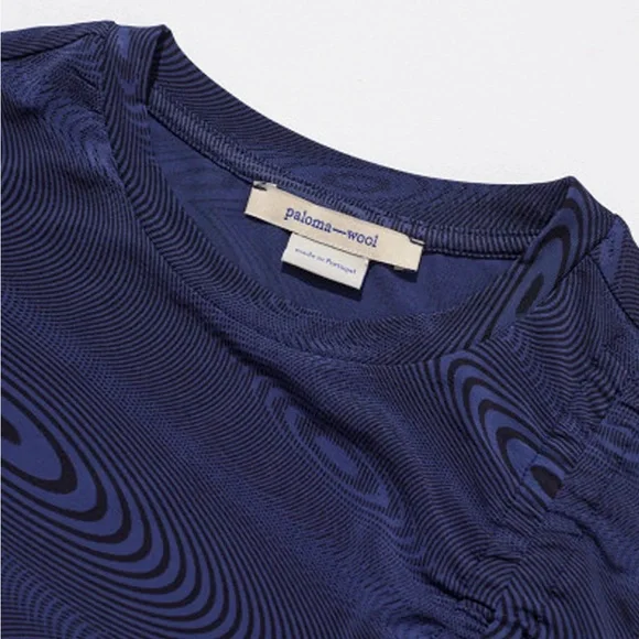 Paloma Wool Darwin Top in Dark Navy - S - Picture 5 of 6